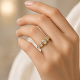 Oval Milgrain Ring