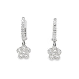 Diamond Flower Earrings