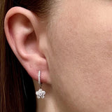 Diamond Flower Earrings