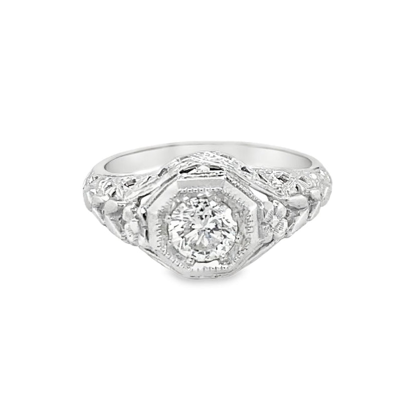 Vintage Solitaire Diamond Ring