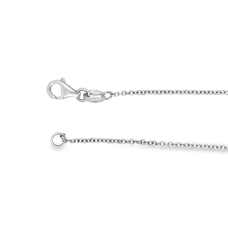 18" Rolo Chain in 18kt White Gold