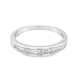 Baguette and Princess Cut Diamond Band