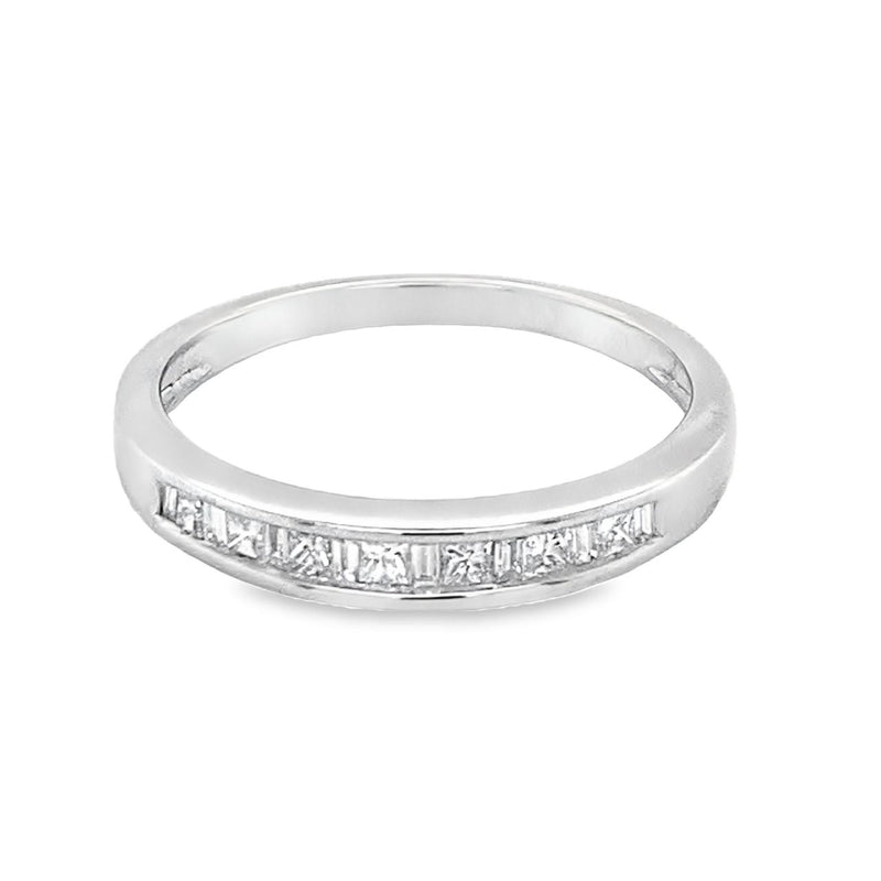 Baguette and Princess Cut Diamond Band