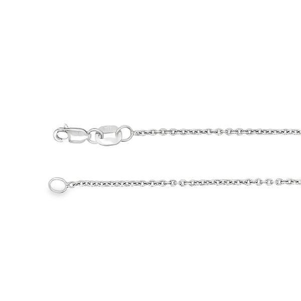 18" Cable Chain in 14kt White Gold