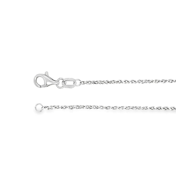18" Twist Cable Chain in 14K White Gold