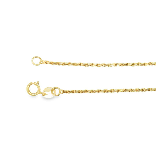16" Rope Chain in 14kt Yellow Gold