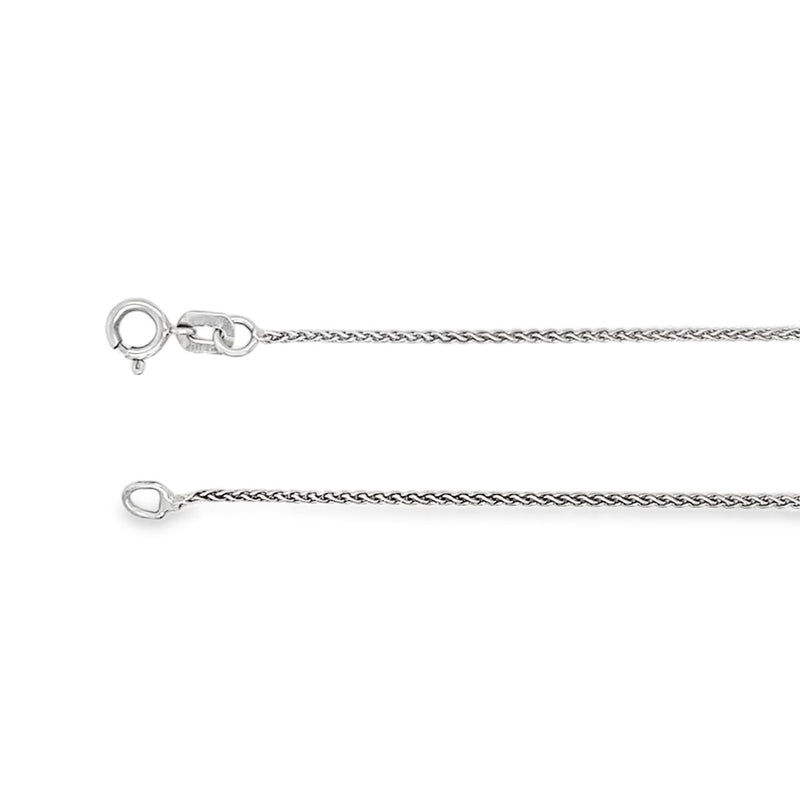 16" 1.05mm Wheat Chain in 14kt White Gold