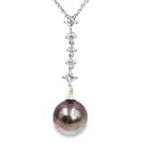 Tahitian Pearl and Diamond Pendant
