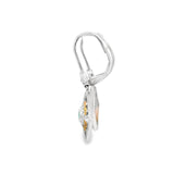 Emerald Two-Tone Filigree Earrings