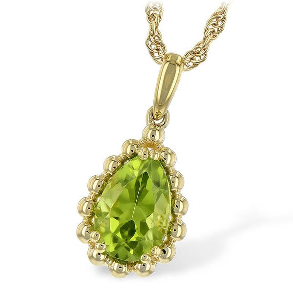 Solitaire Peridot Necklace