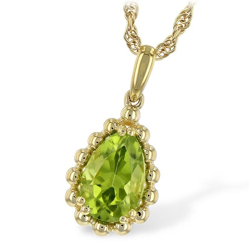 Solitaire Peridot Necklace