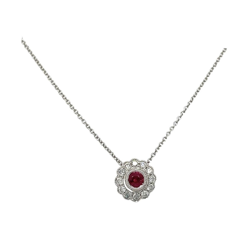 Bezel Ruby Pendant