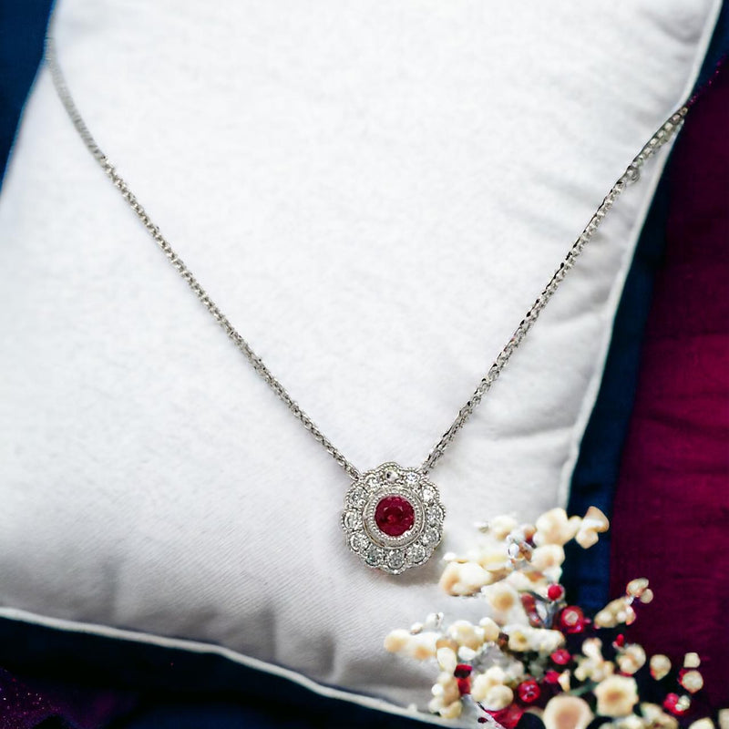 Bezel Ruby Pendant