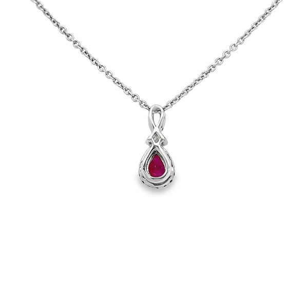 Pear Ruby Pendant