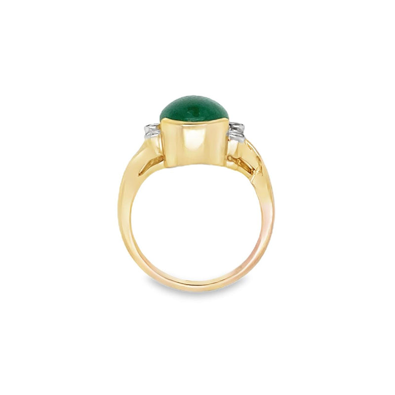 Jade and Diamond Ring