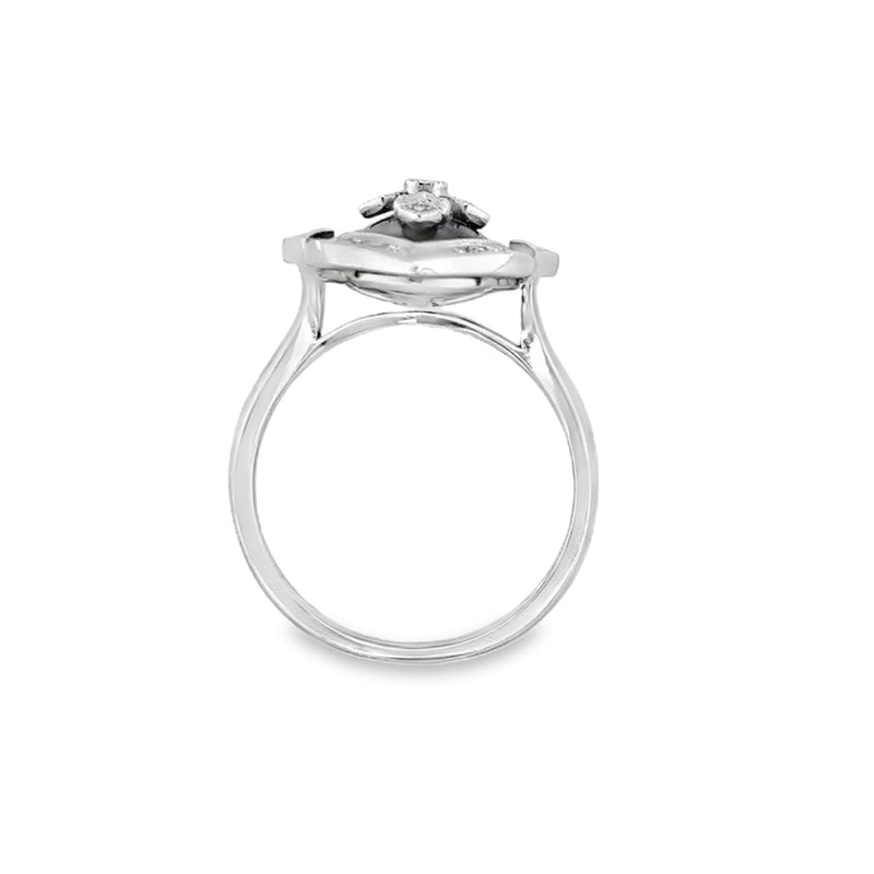 Onyx and Diamond Ring