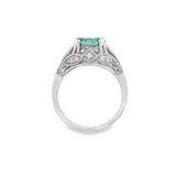 December Blue Zircon Ring
