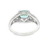 December Blue Zircon Ring
