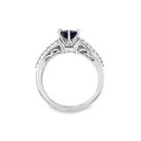 Sapphire Ring in 18kt White Gold