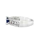 Sapphire Ring in 18kt White Gold