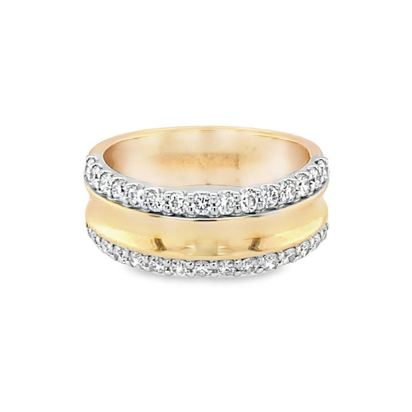 Double Row Anniversary Band