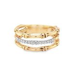 Three-Band Bamboo Ring