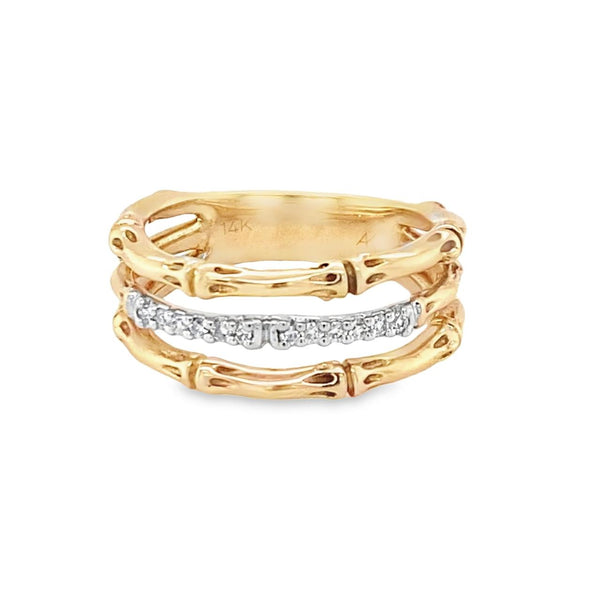 Three-Band Bamboo Ring