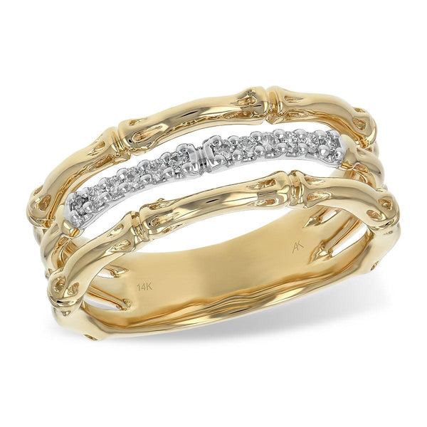 Three-Band Bamboo Ring