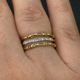 Three-Band Bamboo Ring