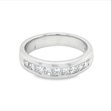 Platinum Princess-cut Diamond Band