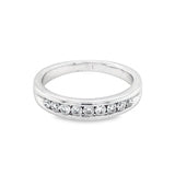 Channel Set Diamond Wedding Band
