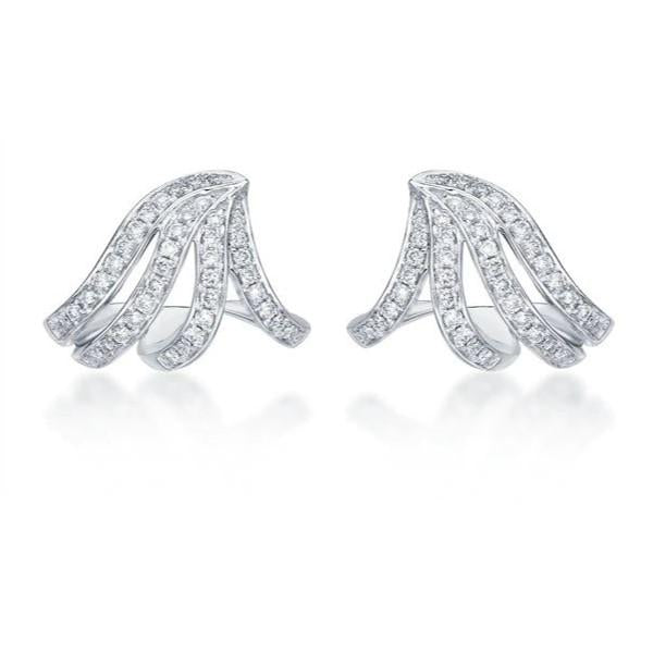 Earlobe Wrap Diamond Earrings