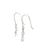 Loose Princess-Cut Diamond Dangle Earrings
