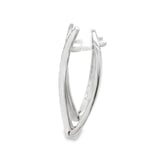 Angular Inside-Out Diamond Hoop Earrings