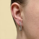 Angular Inside-Out Diamond Hoop Earrings