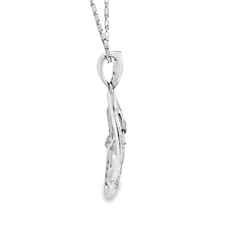 Dangle Round Diamond Pendant