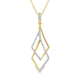 Geometric Cut-Out Diamond Necklace