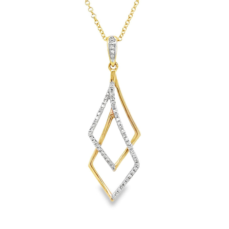 Geometric Cut-Out Diamond Necklace