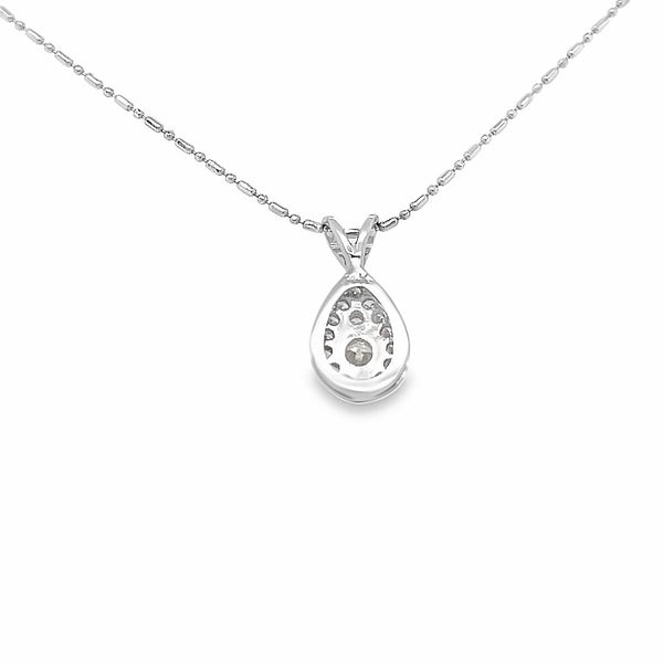 Pear Diamond Cluster Pendant