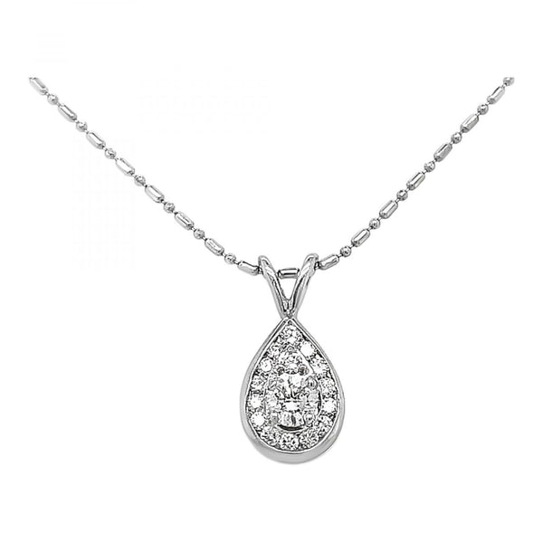 Pear Diamond Cluster Pendant