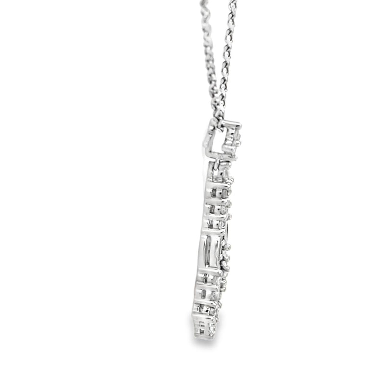 Princess-Cut Diamond Pendulum Pendant