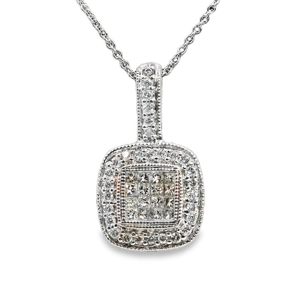 Cluster Diamond Pendant