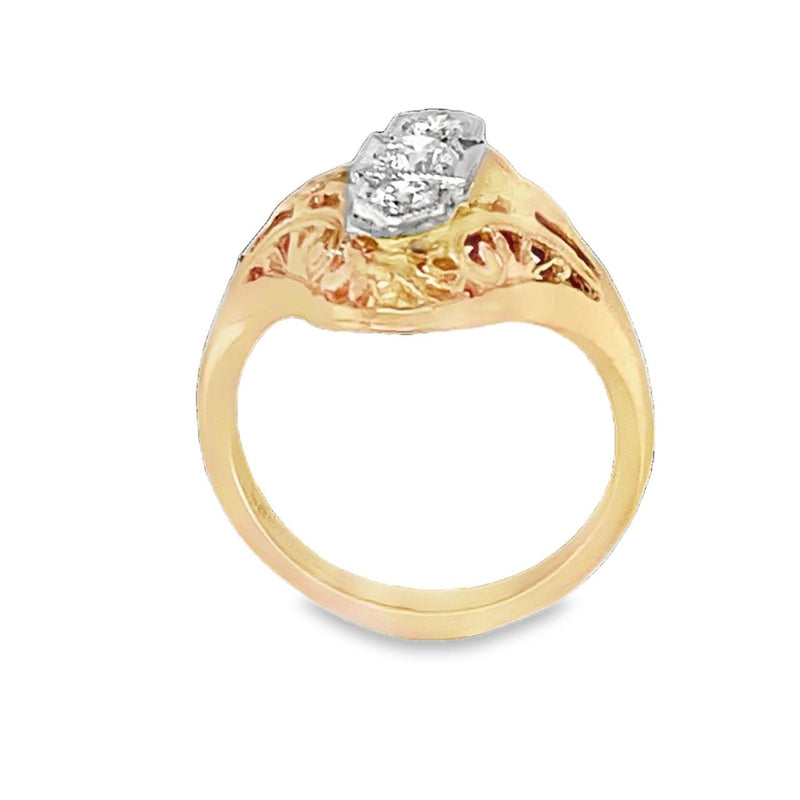 Vintage Three-Stone Cocktail Ring