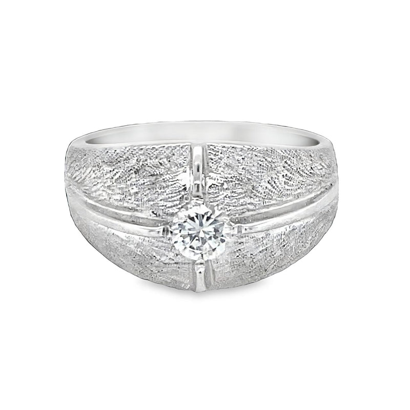 Estate Solitaire Dome Ring