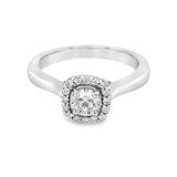 Halo Diamond Engagement Ring