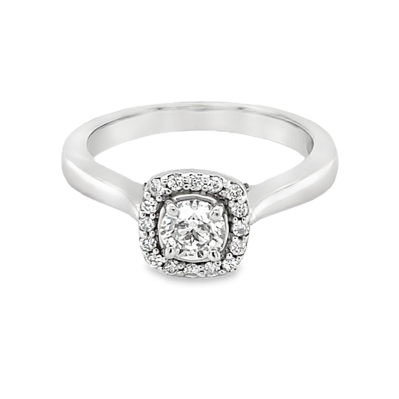 Halo Diamond Engagement Ring