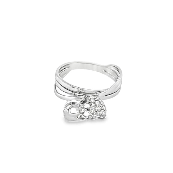 I Love You Diamond Charm Ring