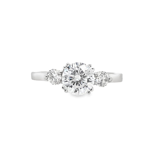 Past Present Future Semi-mount Engagement Ring