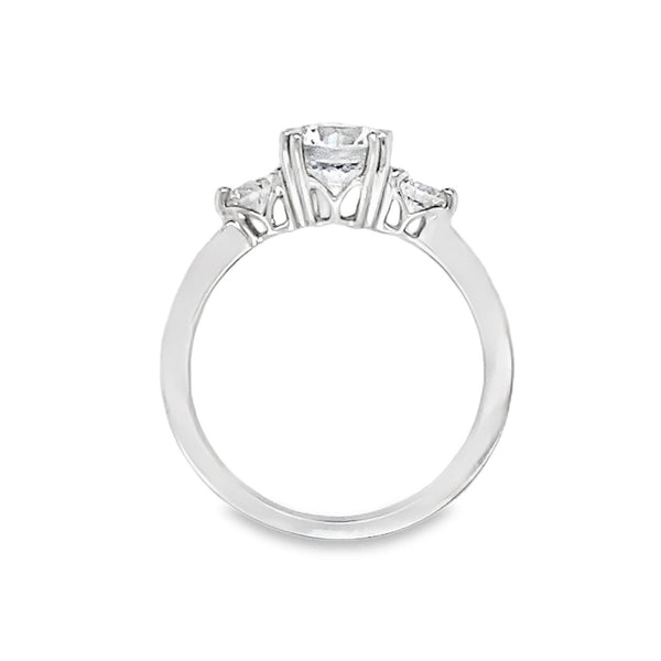 Past Present Future Semi-mount Engagement Ring