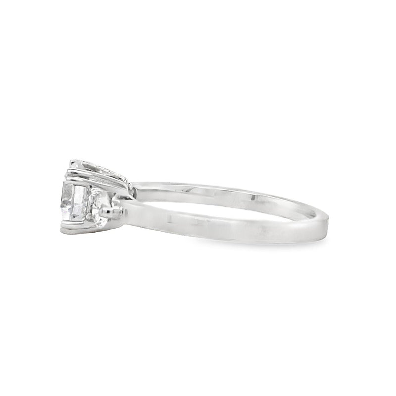 Past Present Future Semi-mount Engagement Ring